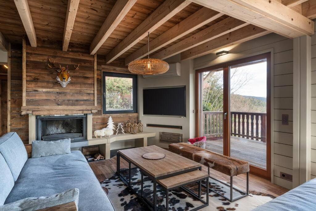 Luxueux Chalet Avec Vue Sur Les Pistes Et Le Hohneck Le Tholy Buitenkant foto