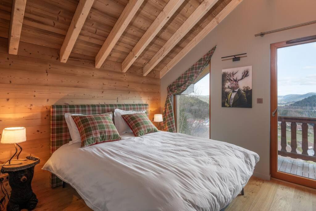 Luxueux Chalet Avec Vue Sur Les Pistes Et Le Hohneck Le Tholy Buitenkant foto