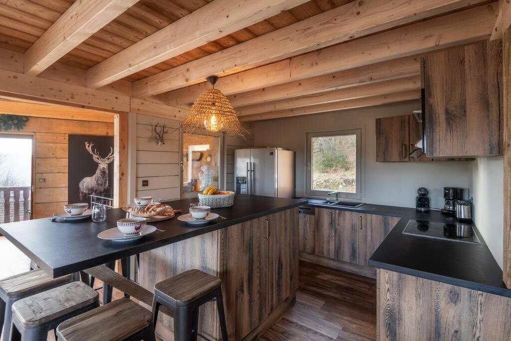 Luxueux Chalet Avec Vue Sur Les Pistes Et Le Hohneck Le Tholy Buitenkant foto