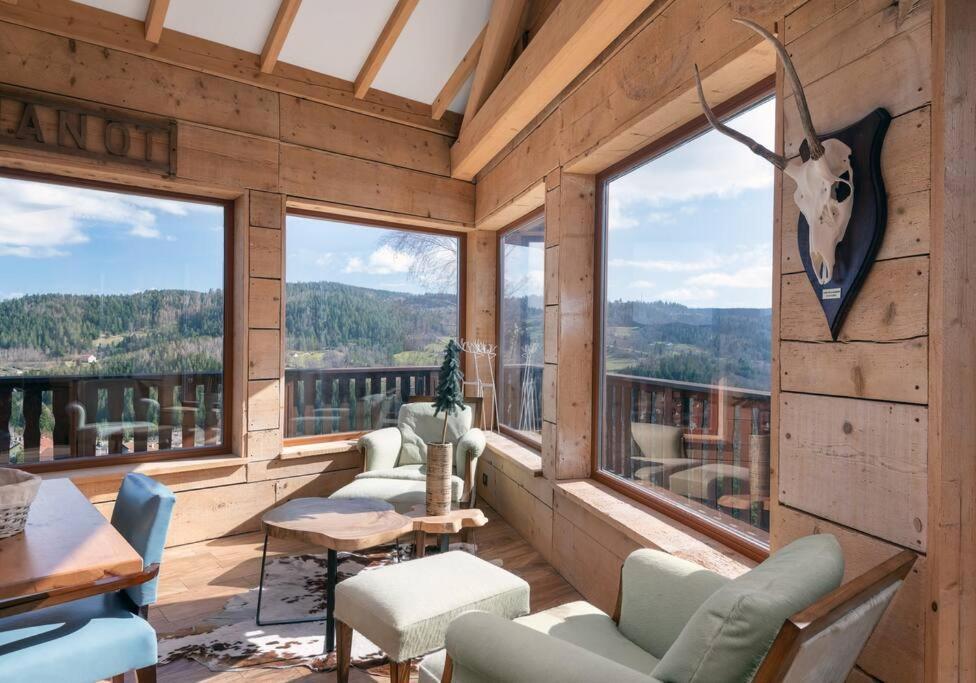 Luxueux Chalet Avec Vue Sur Les Pistes Et Le Hohneck Le Tholy Buitenkant foto